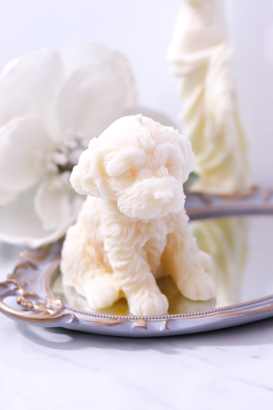 Adorable Puppy Candle