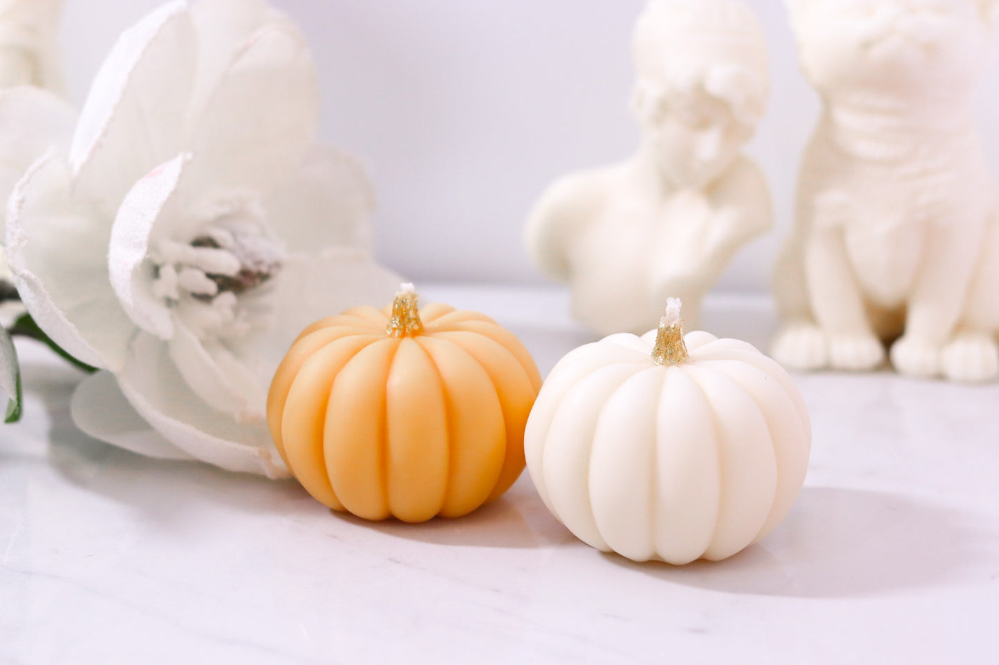 Festive Pumpkin Candle Set