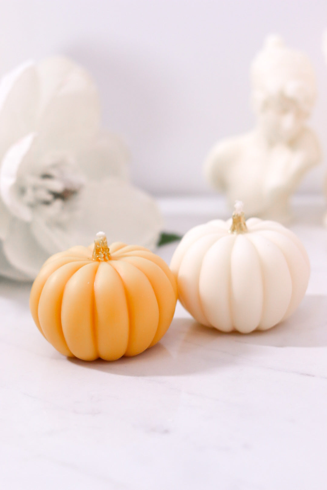Festive Pumpkin Candle Set