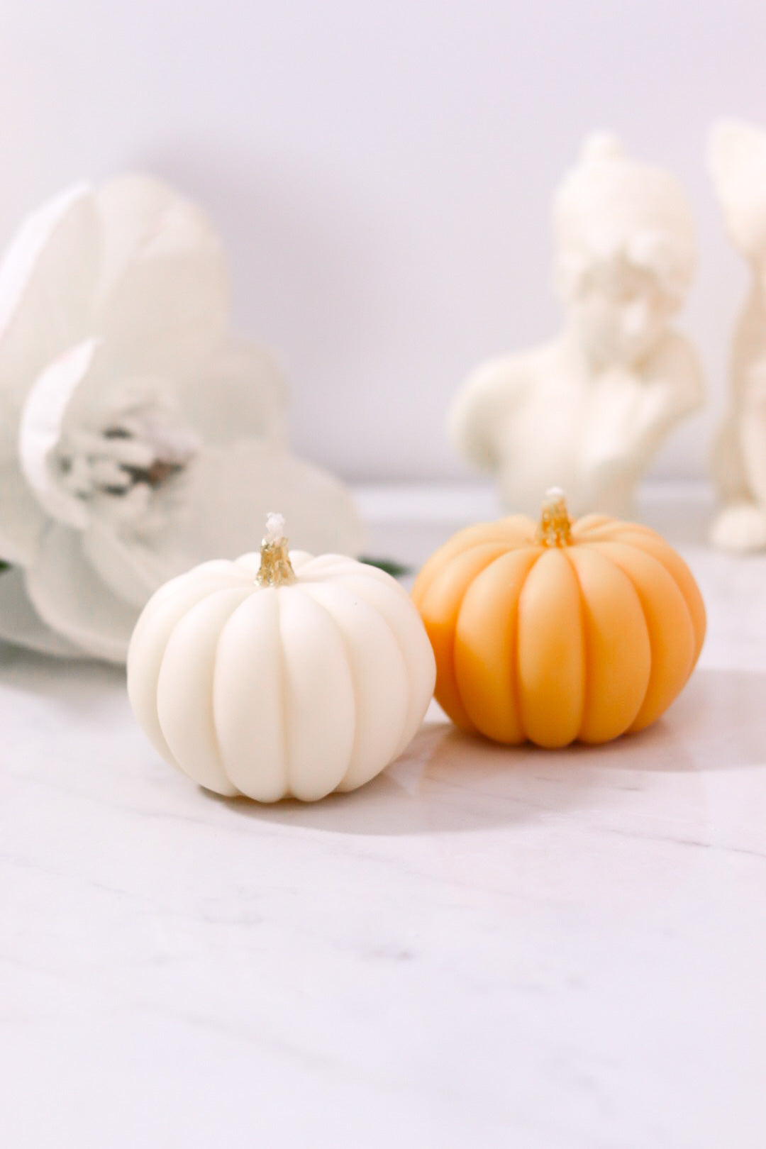 Festive Pumpkin Candle Set