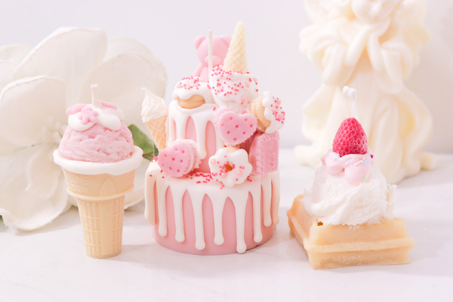 Decorative Ice Cream Cone Candle
