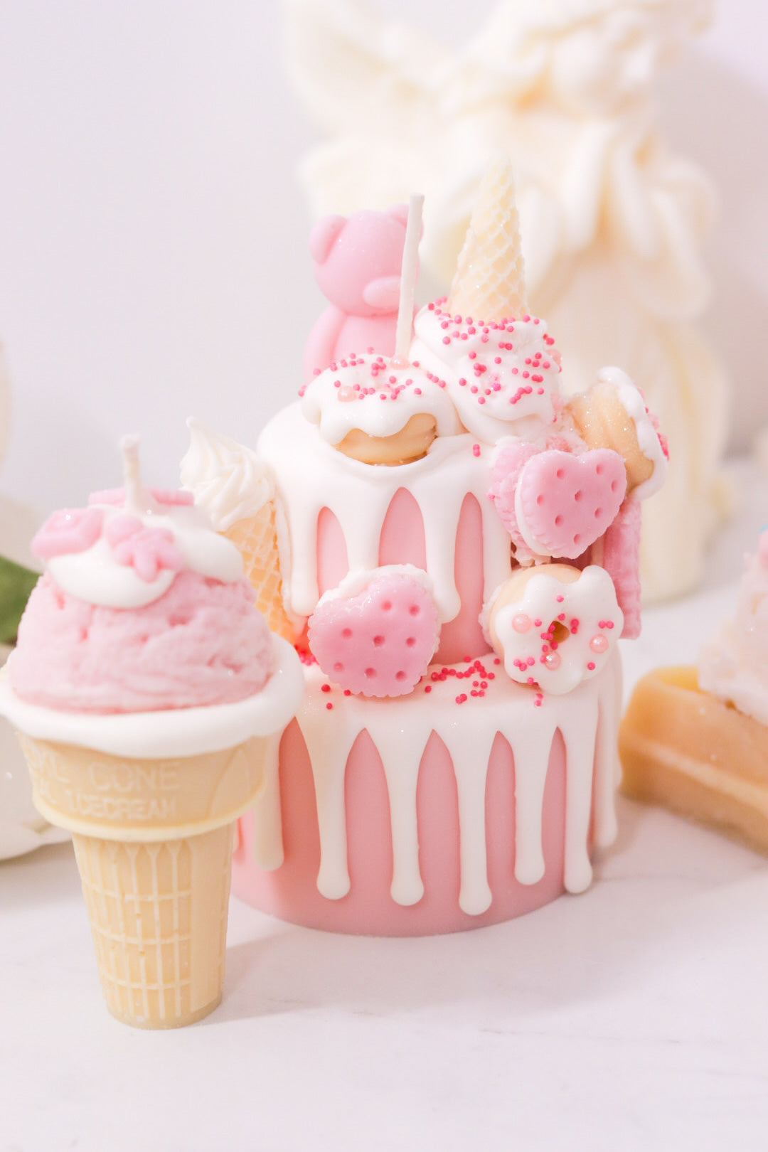 Decorative Ice Cream Cone Candle