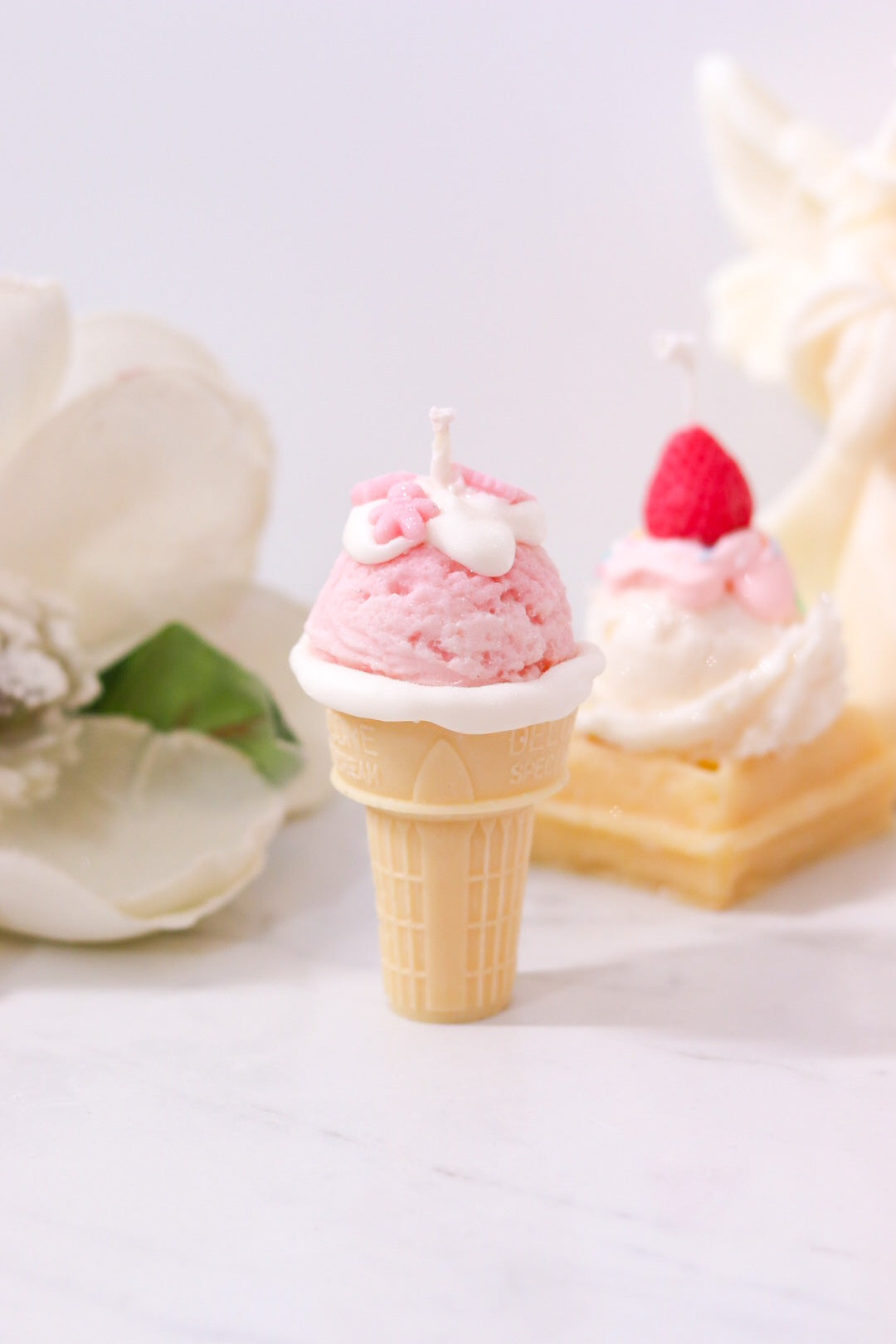 Decorative Ice Cream Cone Candle