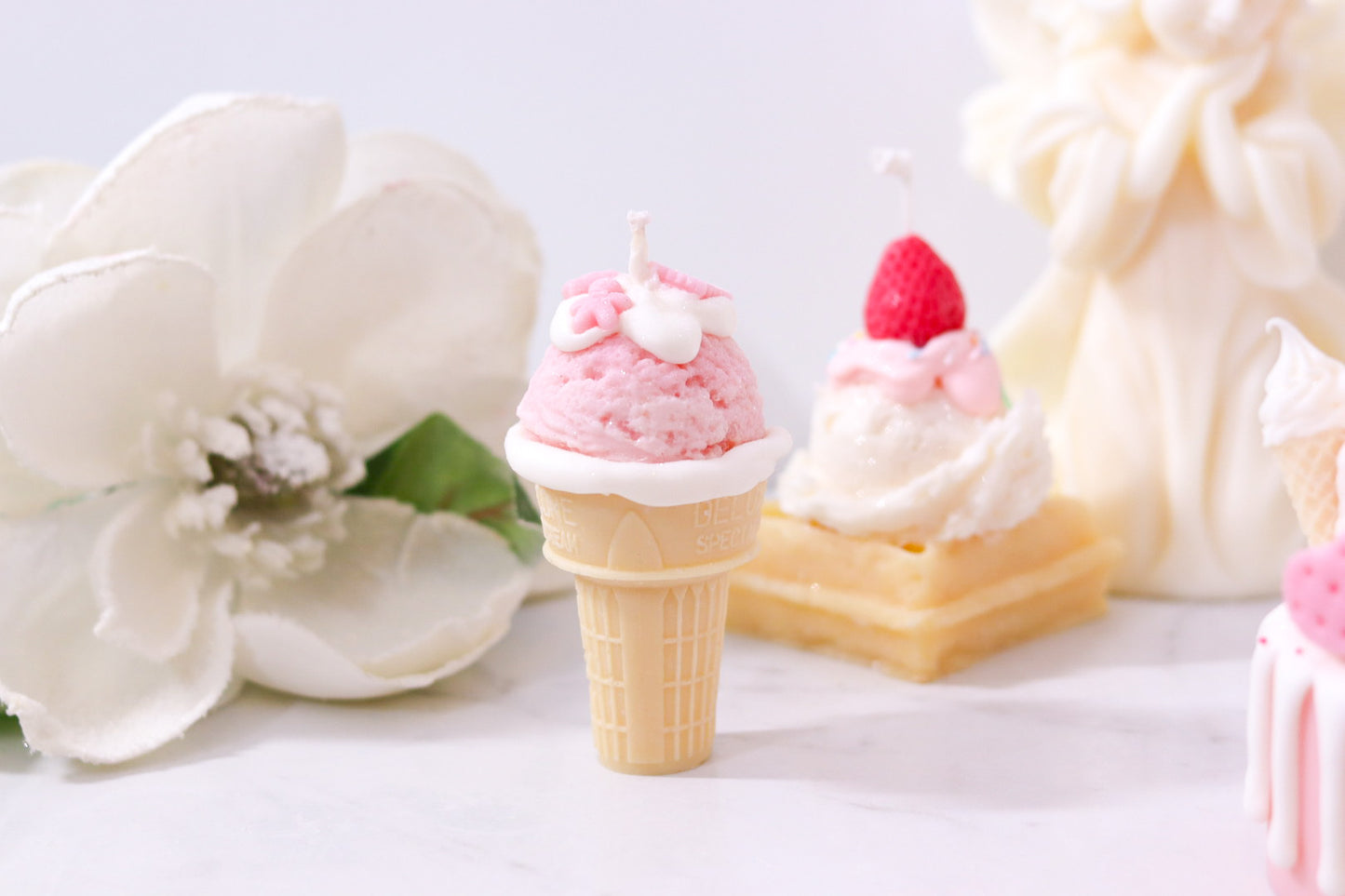 Decorative Ice Cream Cone Candle