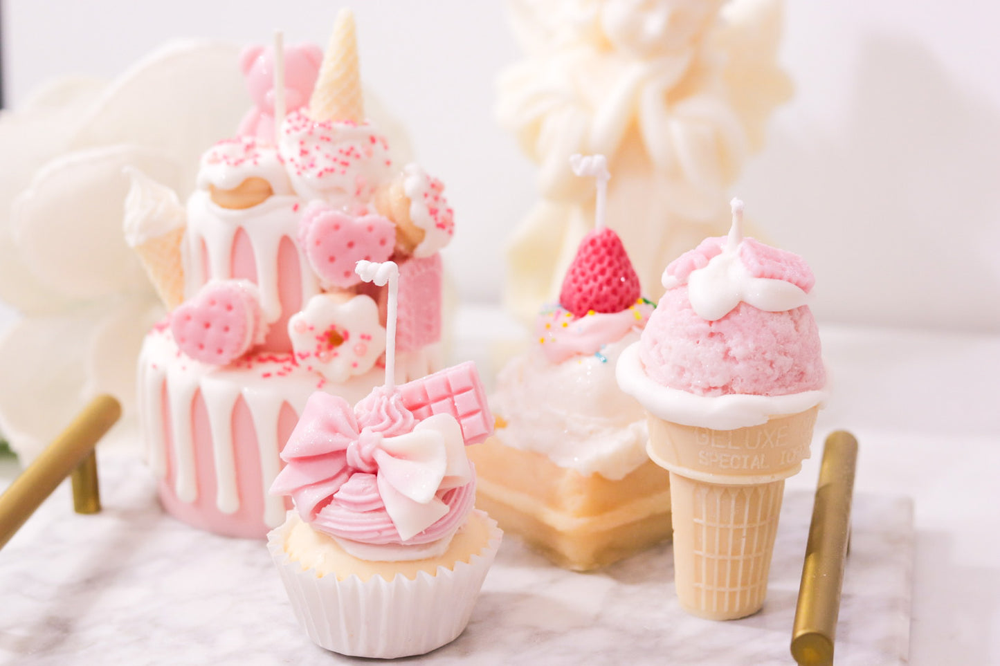 Decorative Ice Cream Cone Candle