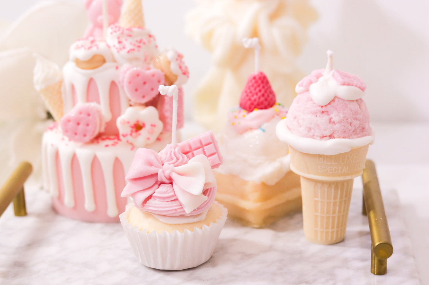 Decorative Ice Cream Cone Candle