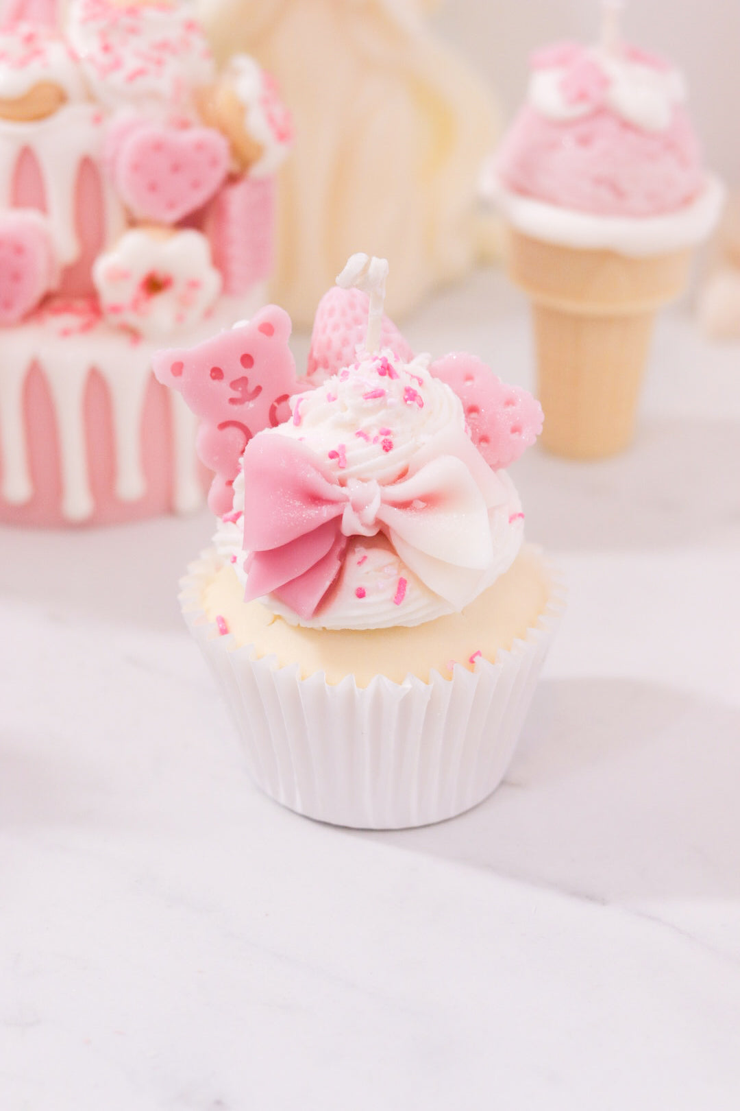 Decorative Jumbo Cupcake Candle