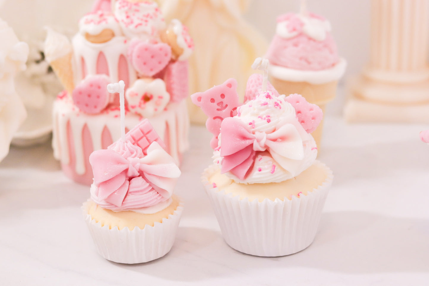 Decorative Jumbo Cupcake Candle