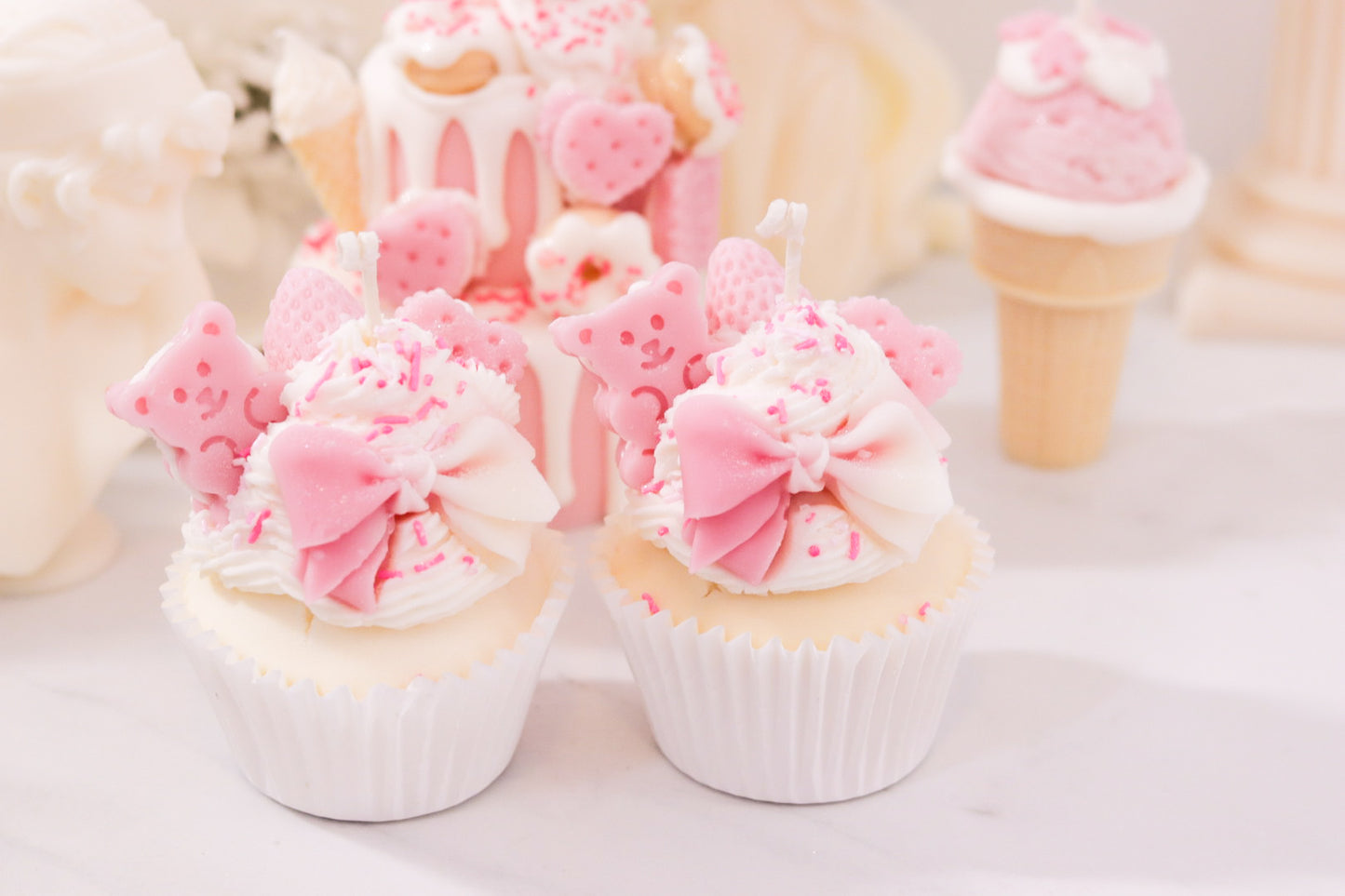 Decorative Jumbo Cupcake Candle