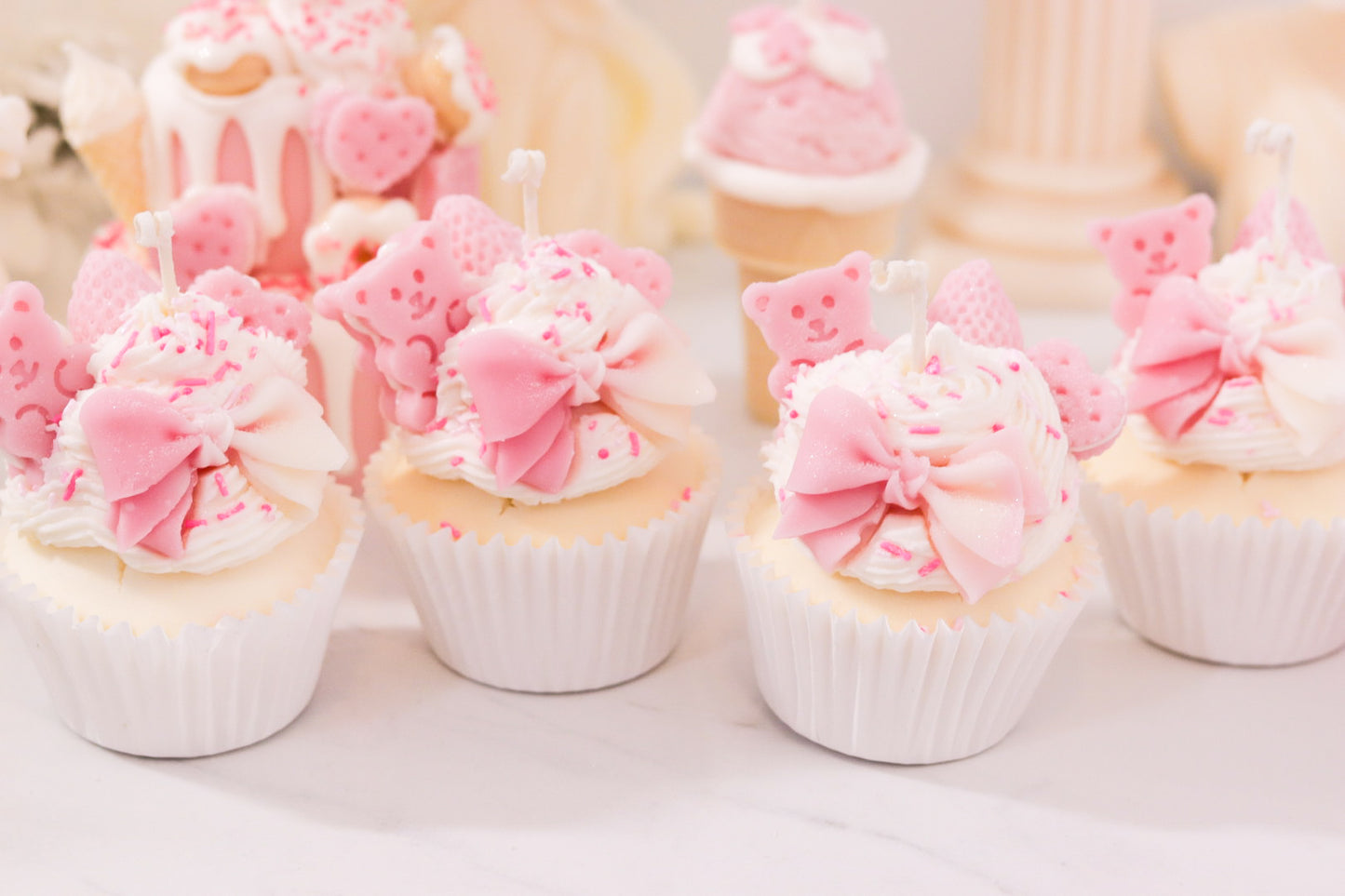 Decorative Jumbo Cupcake Candle