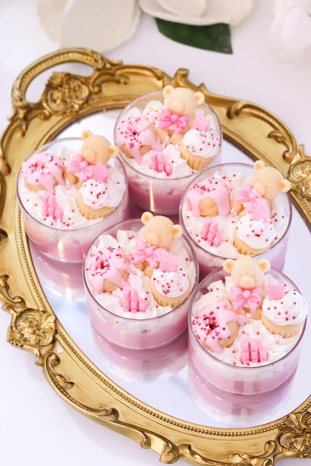 Mini Bear Dessert Candle