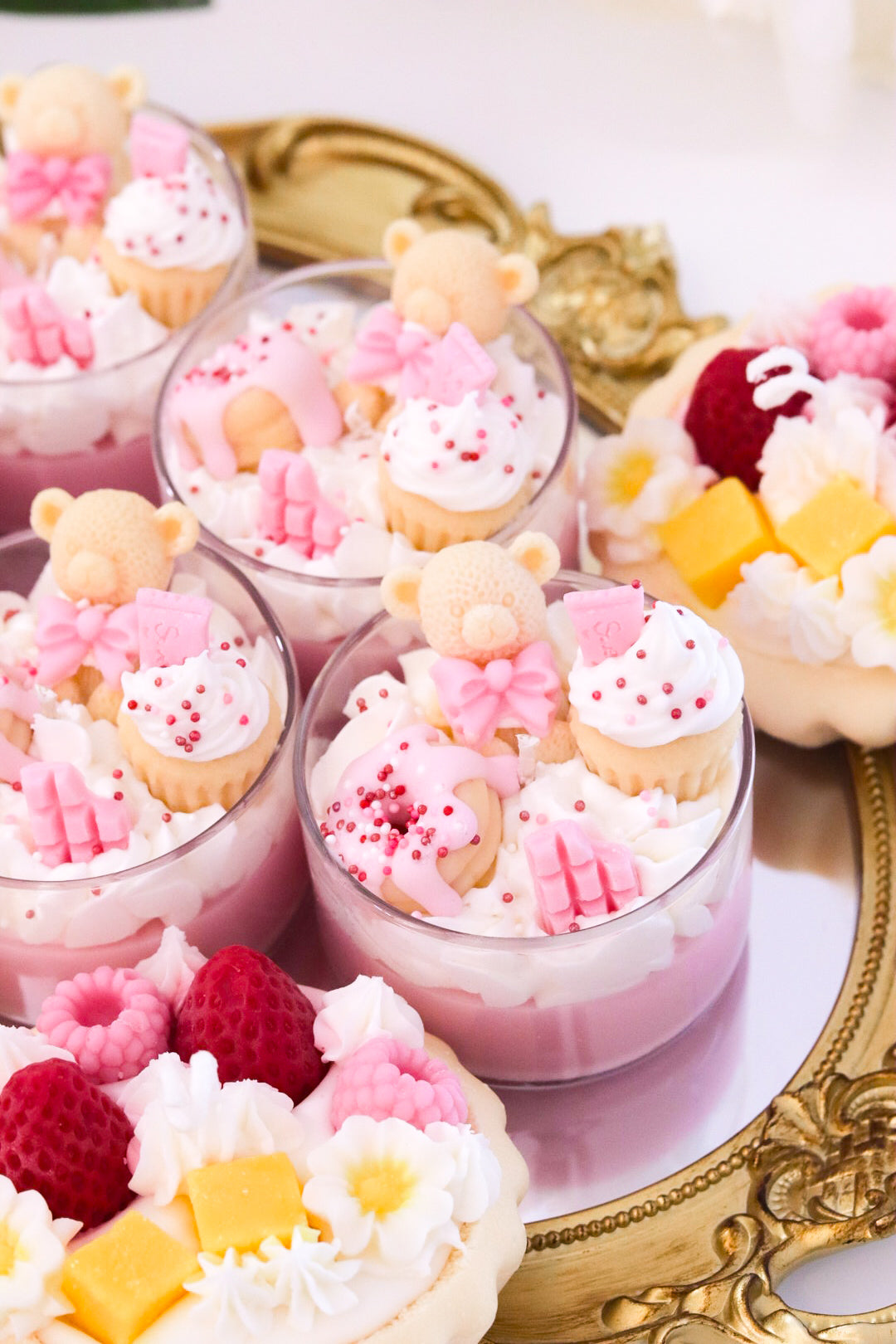 Mini Bear Dessert Candle