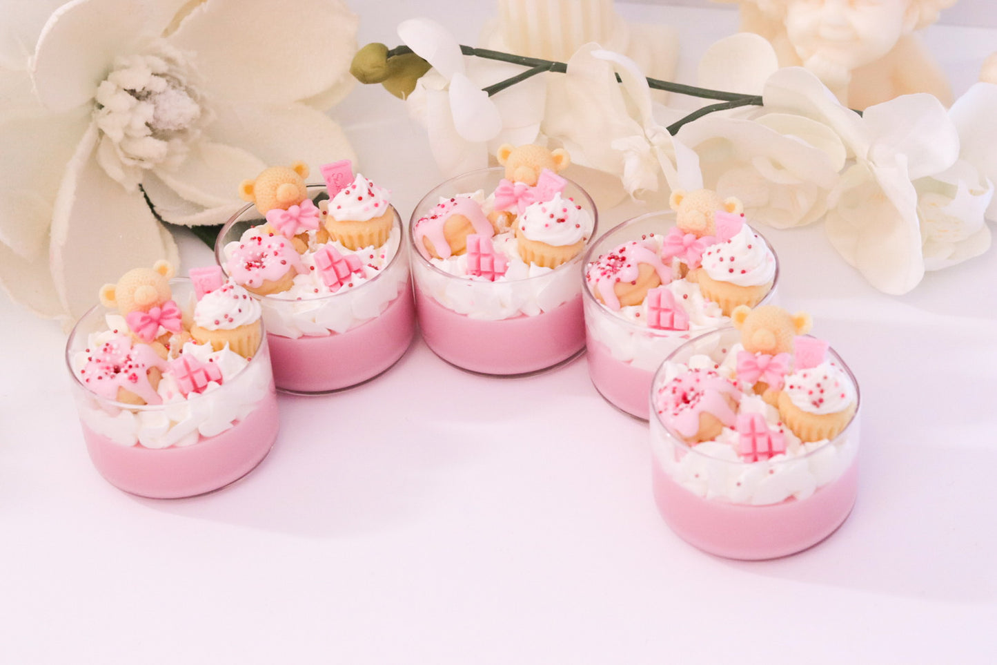 Mini Bear Dessert Candle