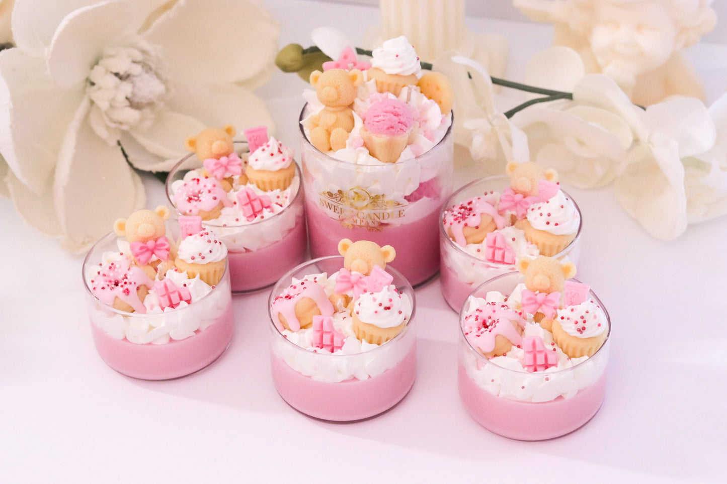 Mini Bear Dessert Candle
