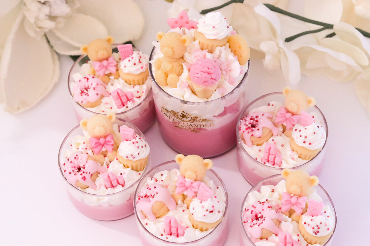 Mini Bear Dessert Candle
