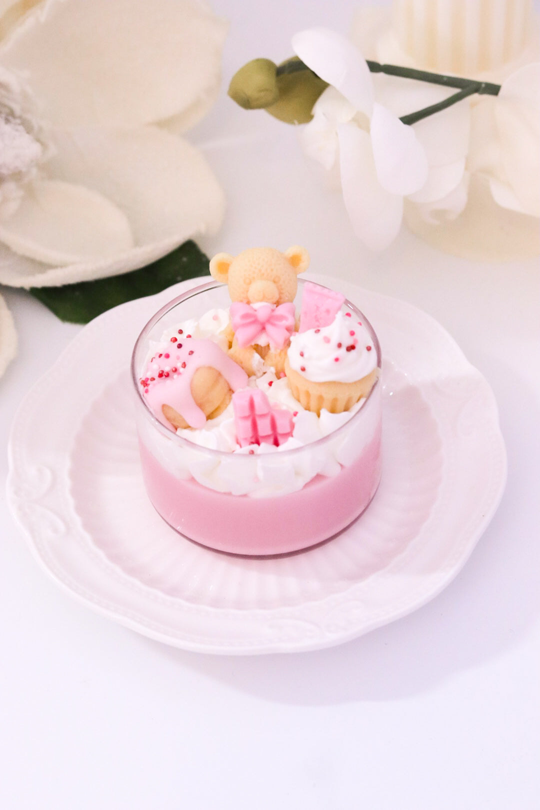 Mini Bear Dessert Candle