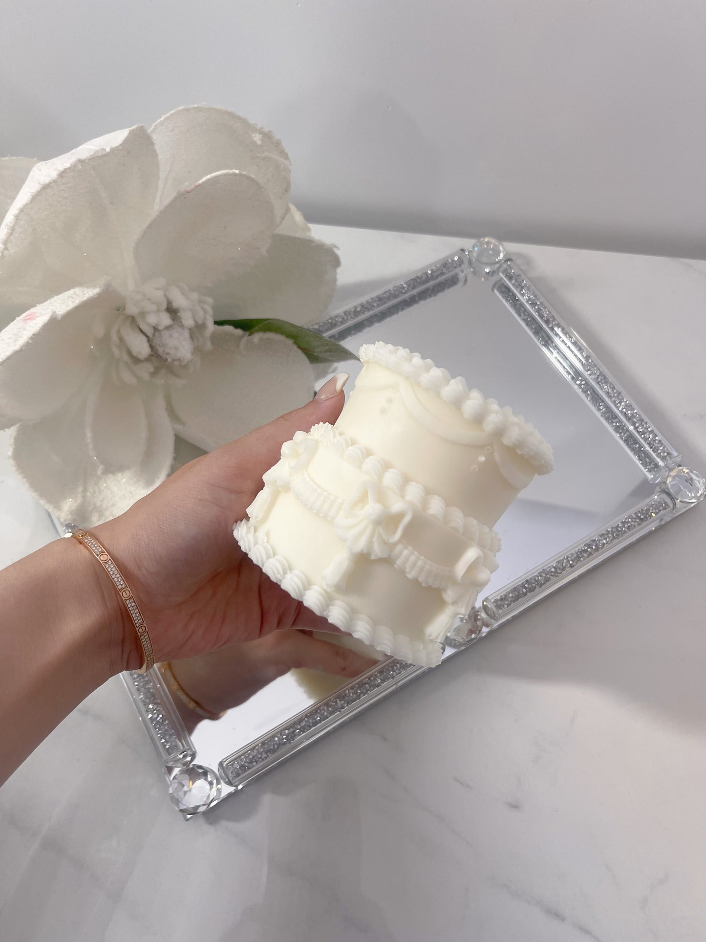 Two-Layer Cake Candle