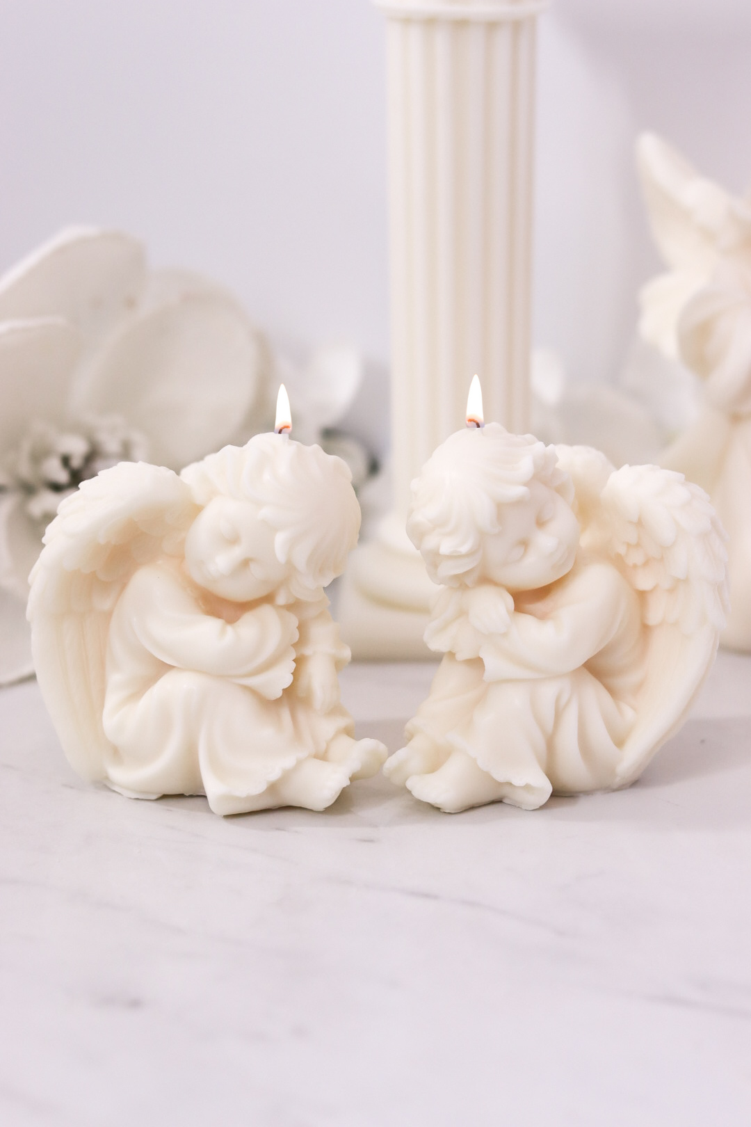 Twin Angel Candle Set