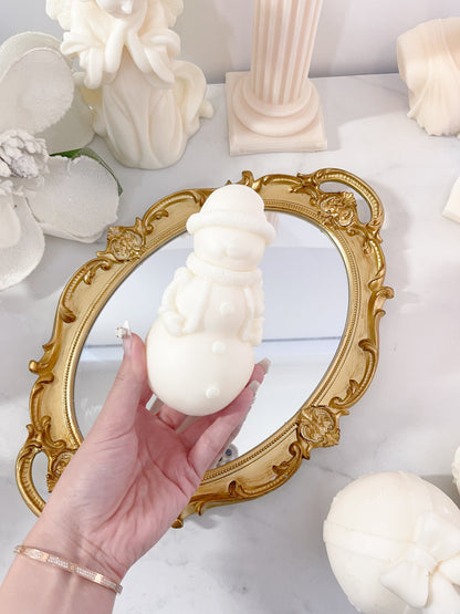 Christmas Snowman Candle