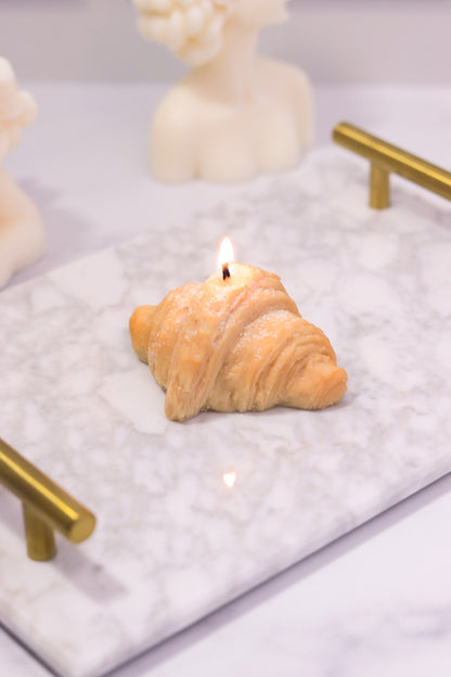 Croissant Pastry Candle set