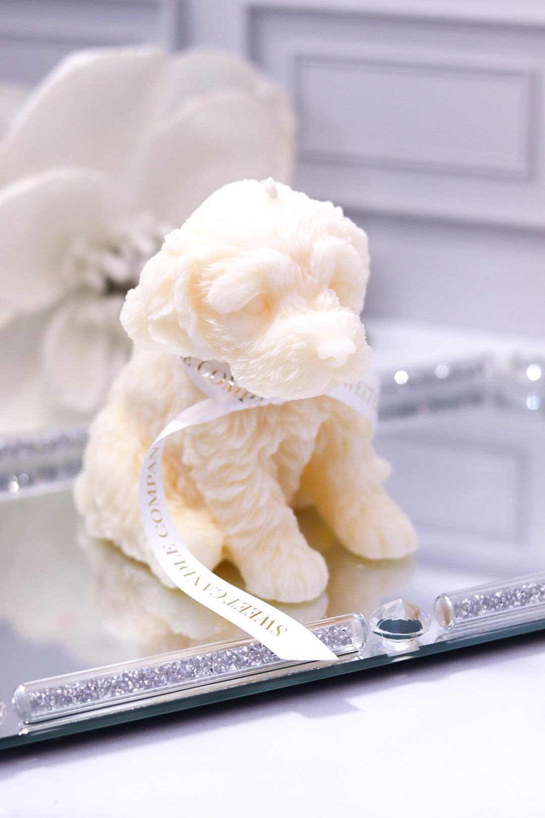 Adorable Puppy Candle