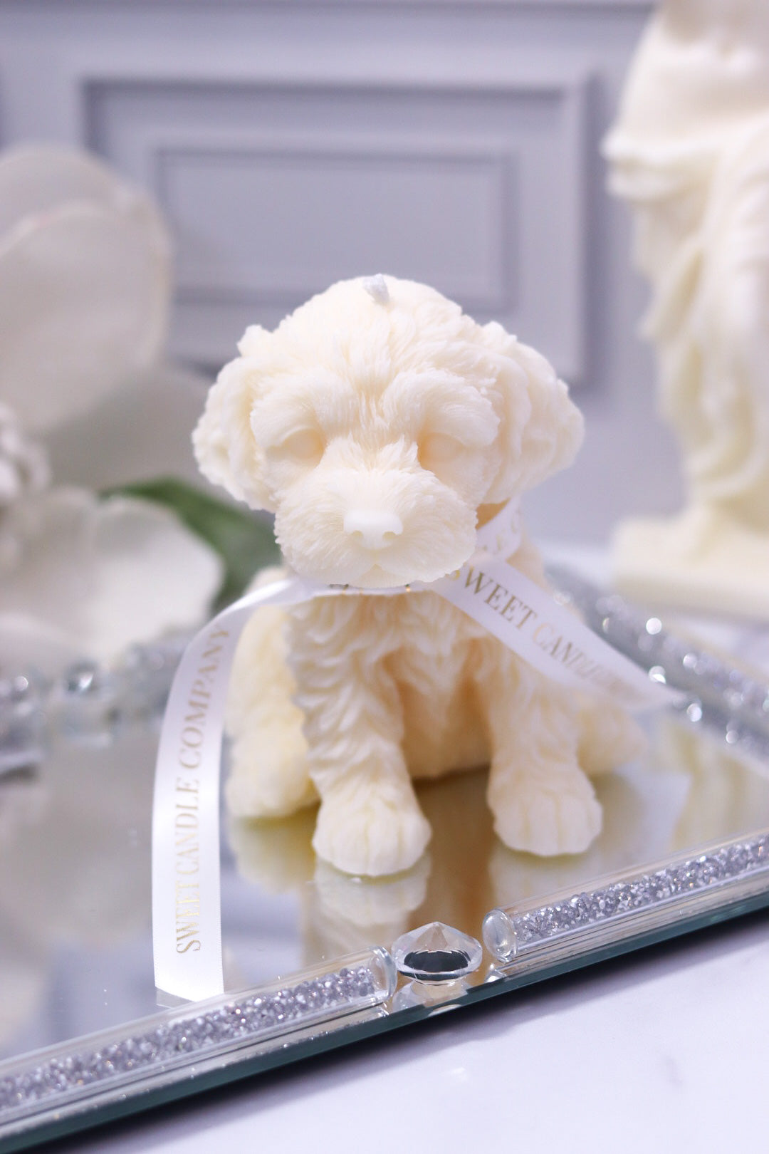 Adorable Puppy Candle