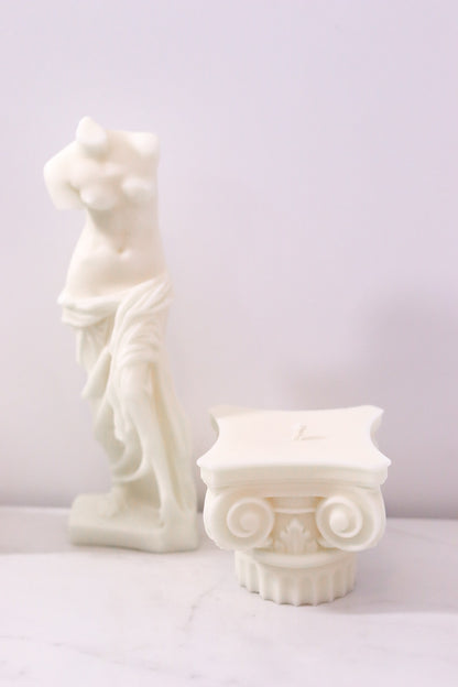 Elegant Roman Column Candle