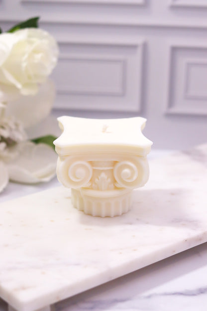 Elegant Roman Column Candle