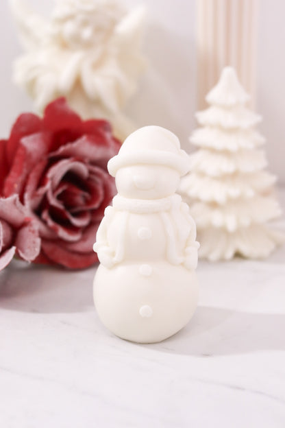 Christmas Snowman Candle