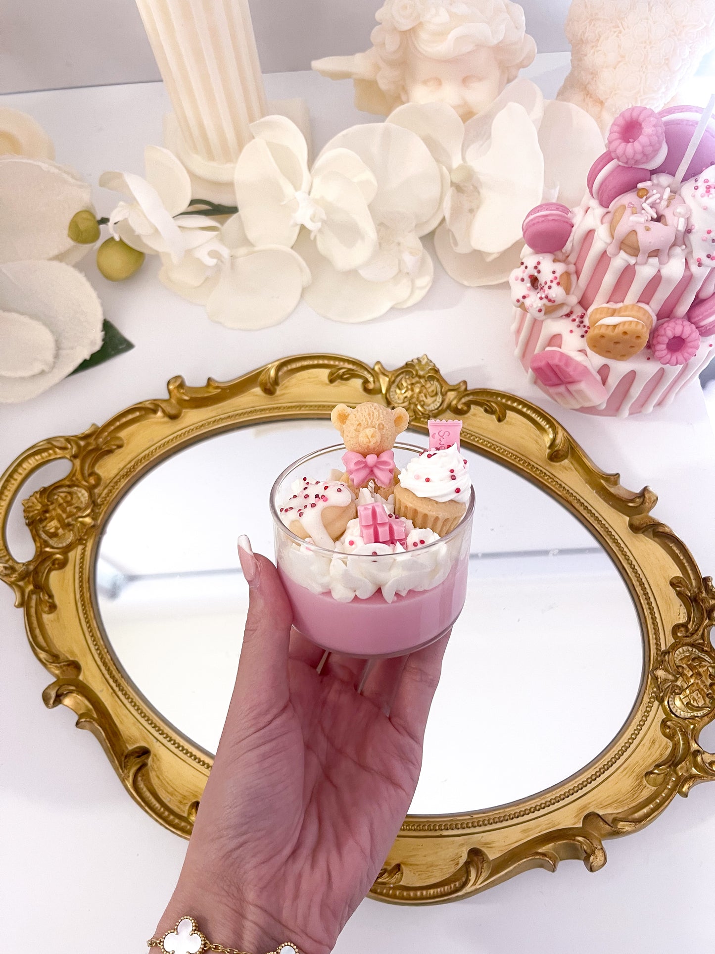 Mini Bear Dessert Candle
