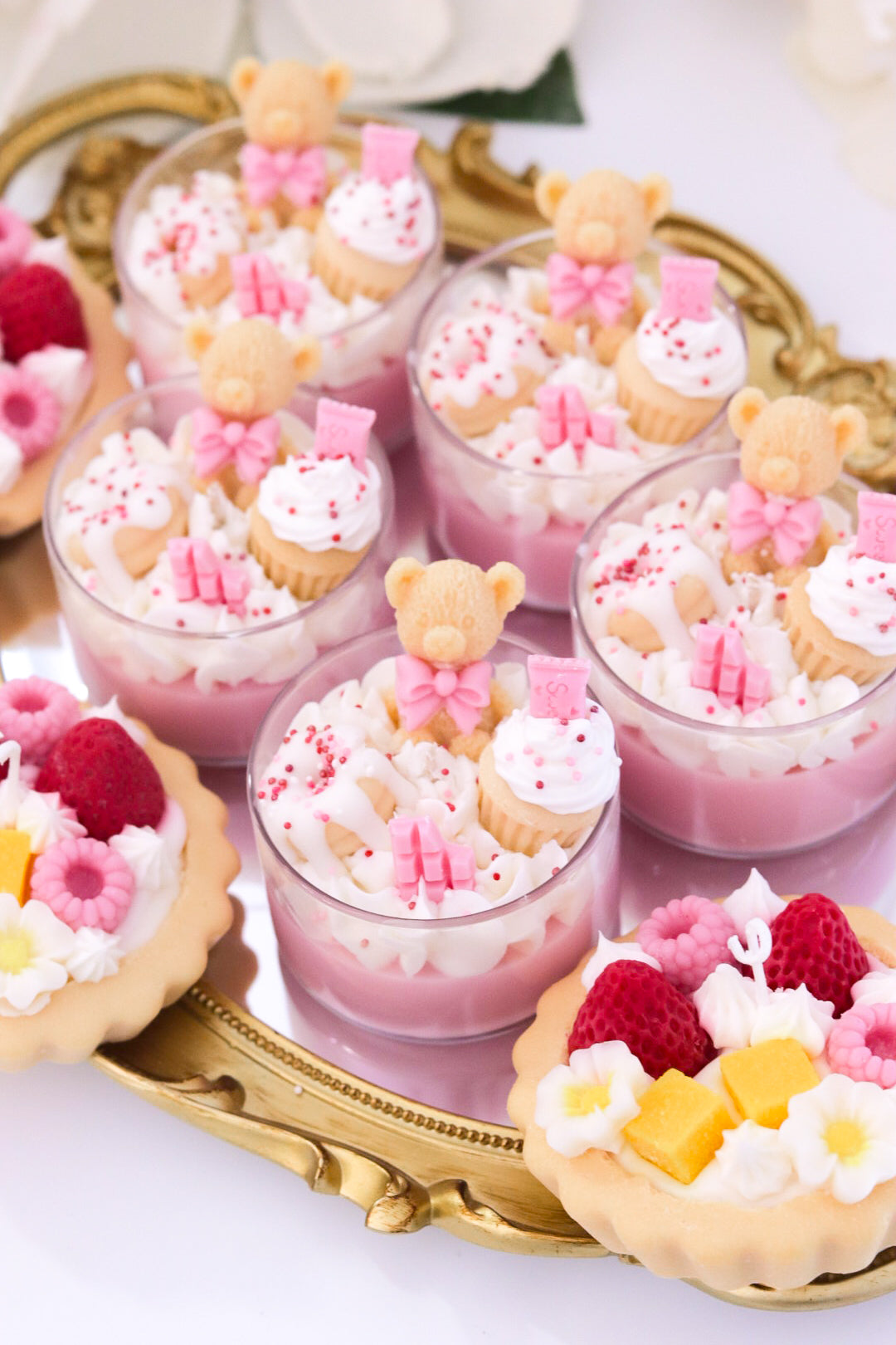 Mini Bear Dessert Candle