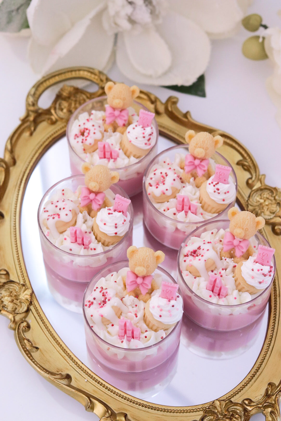 Mini Bear Dessert Candle
