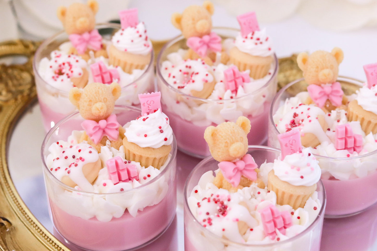 Mini Bear Dessert Candle