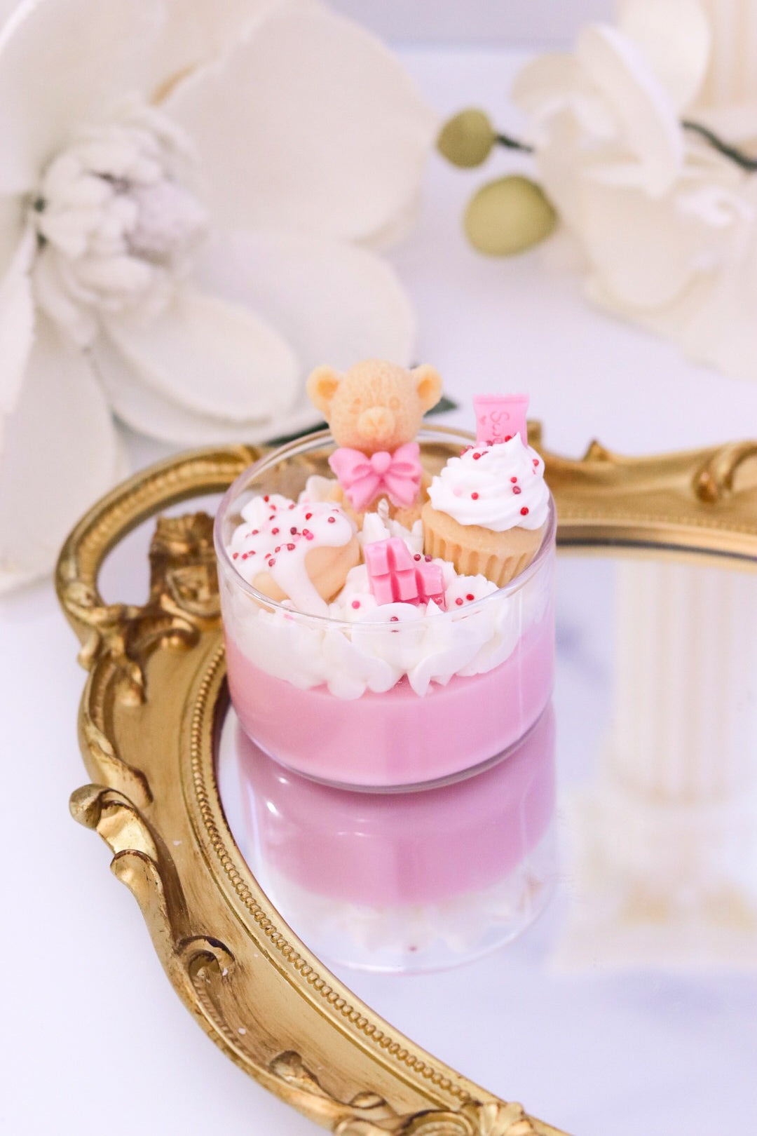 Mini Bear Dessert Candle