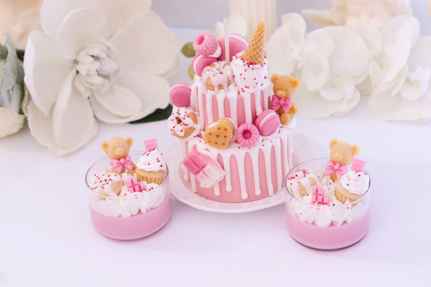 Mini Bear Dessert Candle