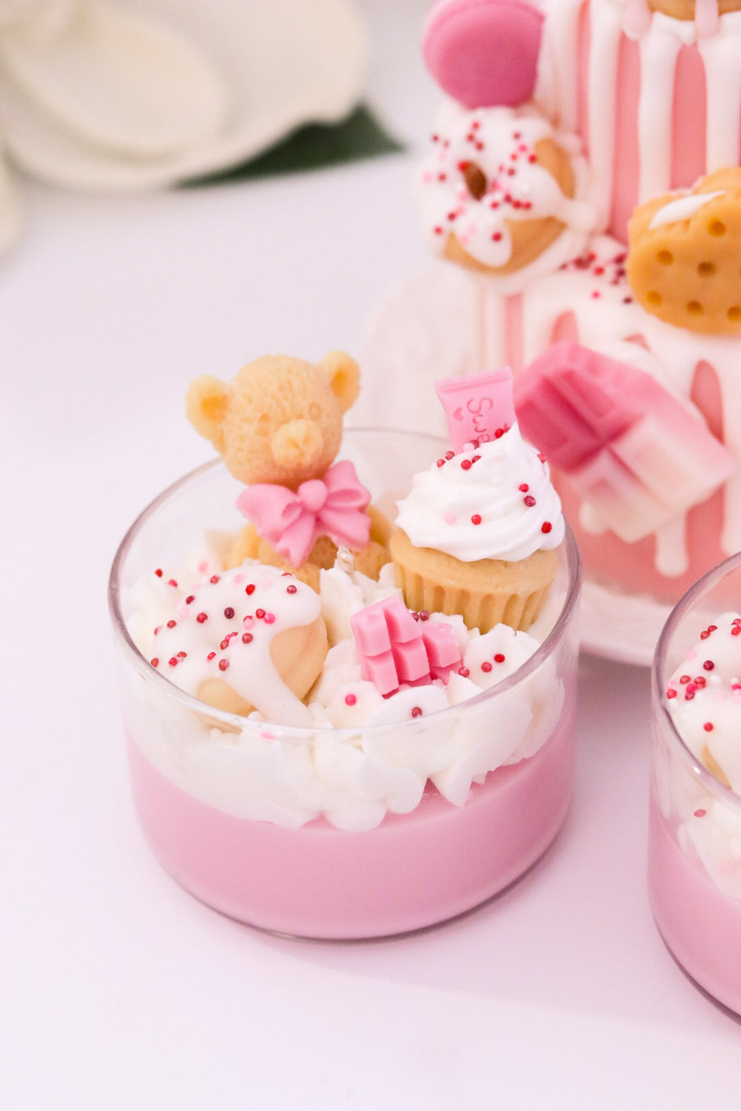 Mini Bear Dessert Candle