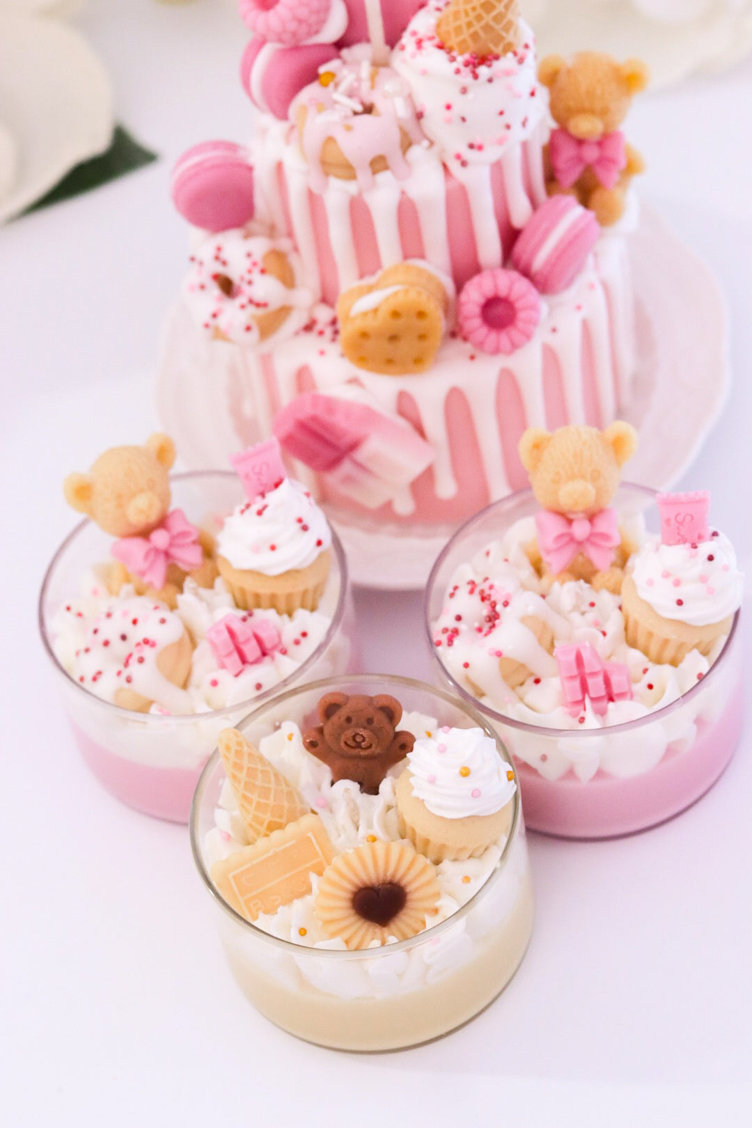 Mini Bear Dessert Candle