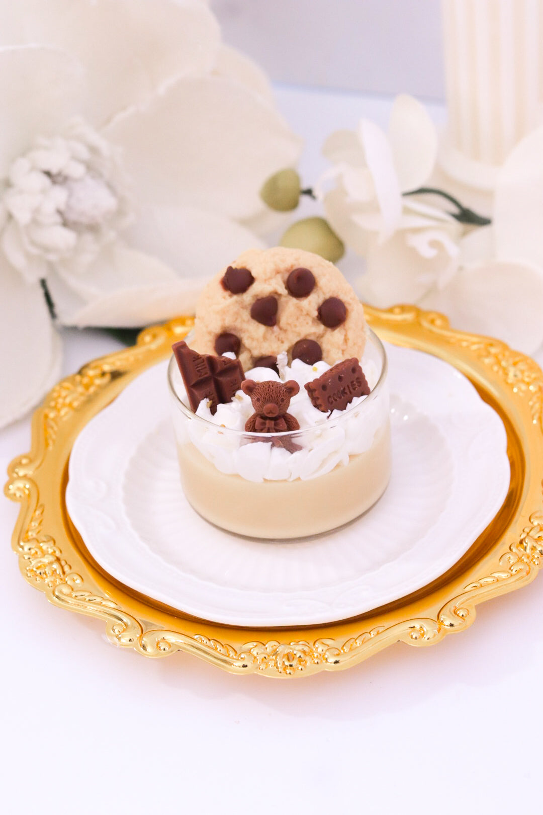 Mini Chocolate Chip Cookie Dessert Candle