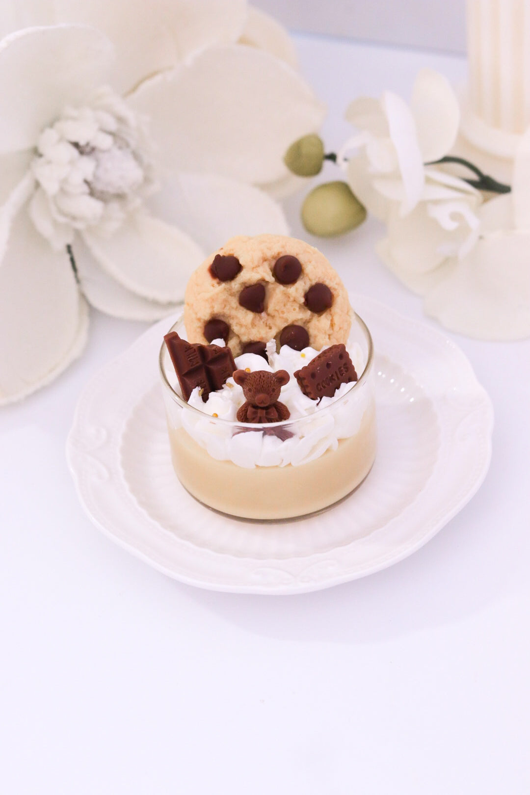 Mini Chocolate Chip Cookie Dessert Candle
