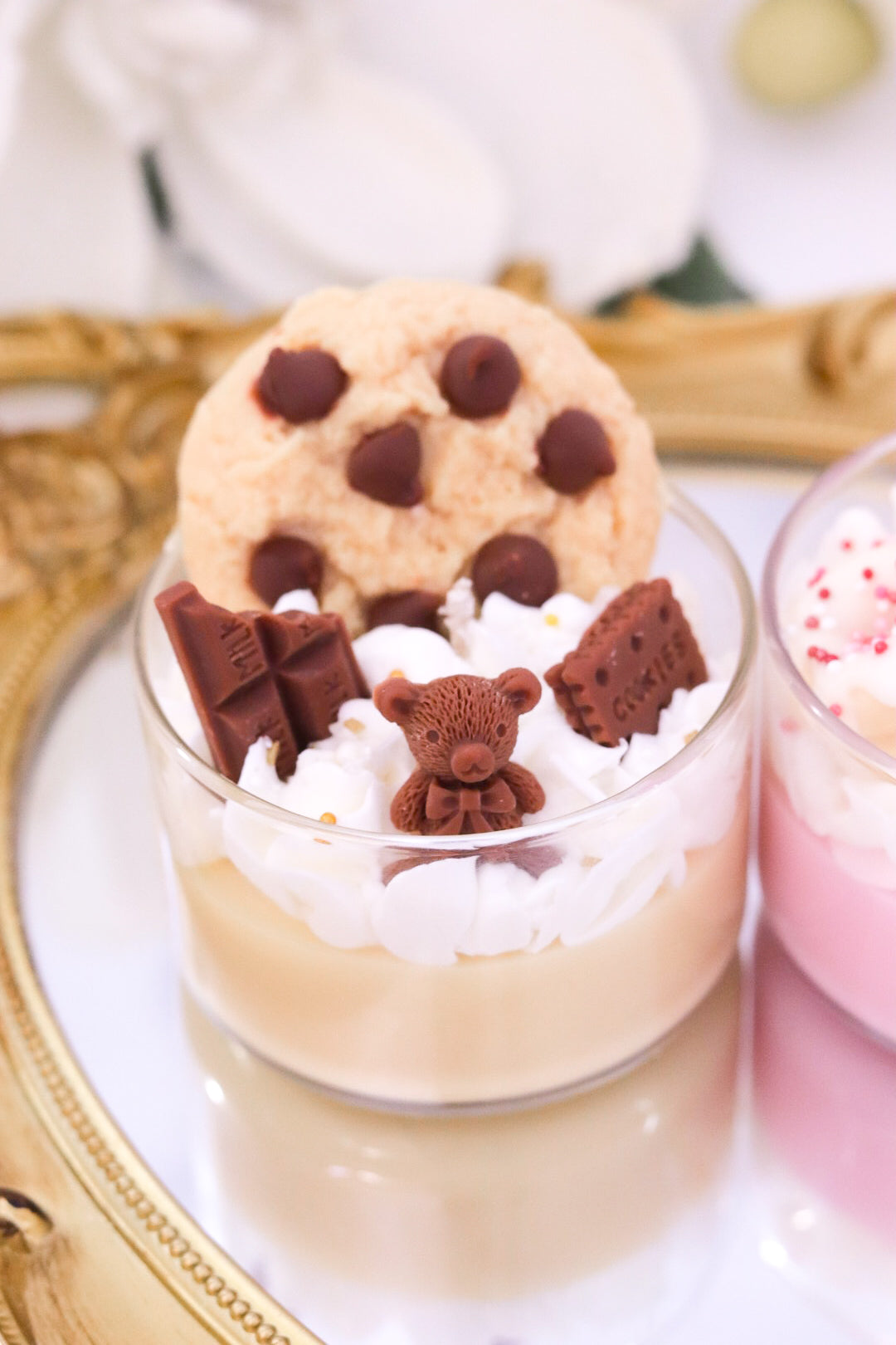 Mini Chocolate Chip Cookie Dessert Candle