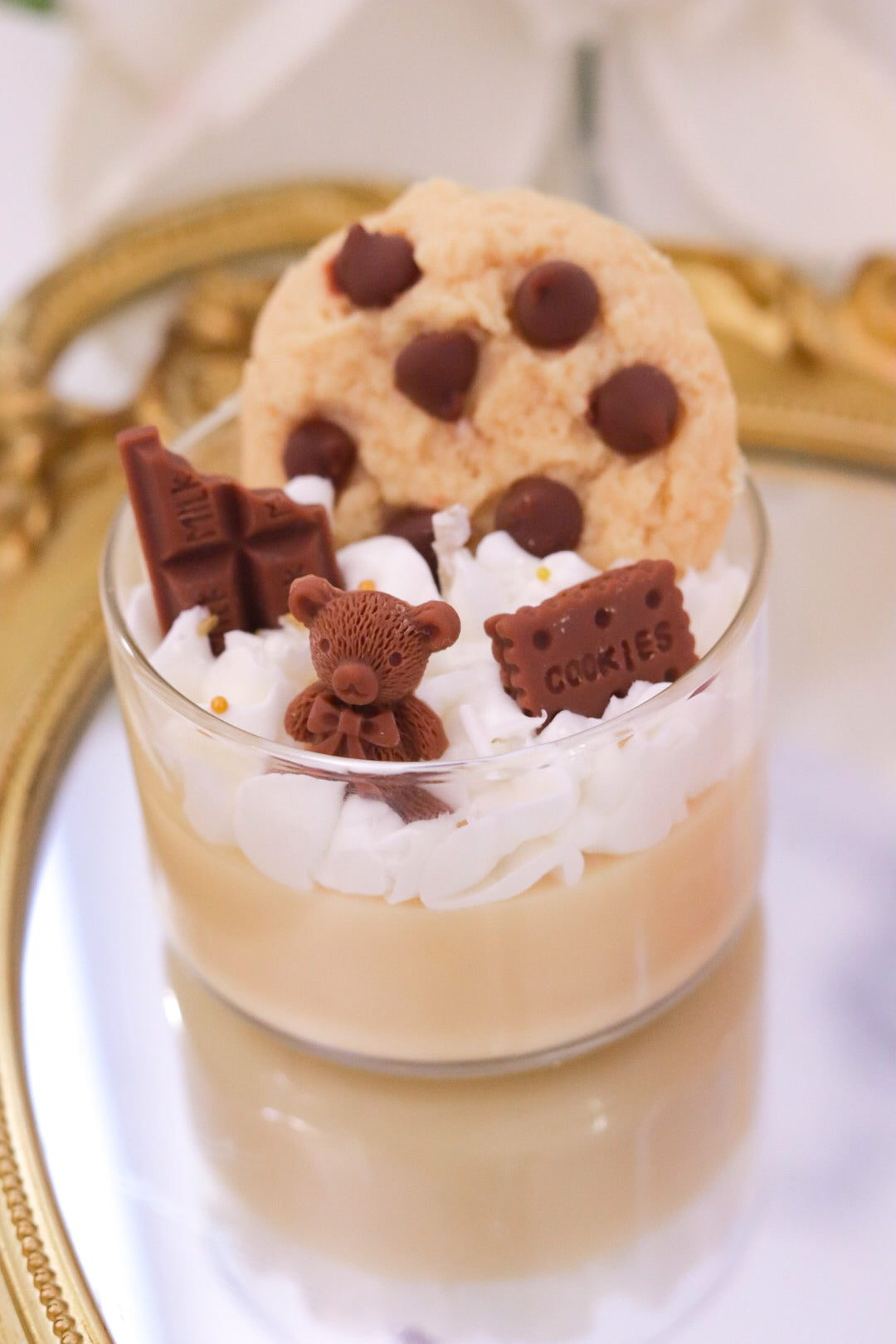 Mini Chocolate Chip Cookie Dessert Candle