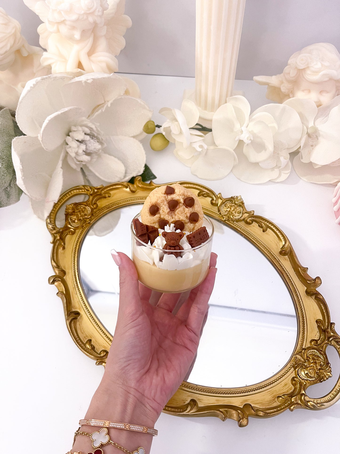 Mini Chocolate Chip Cookie Dessert Candle