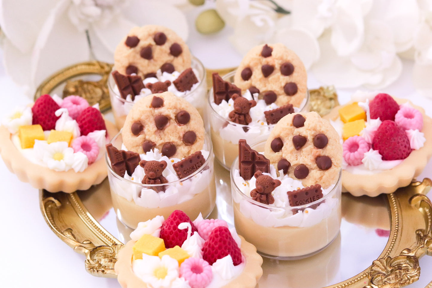 Mini Chocolate Chip Cookie Dessert Candle