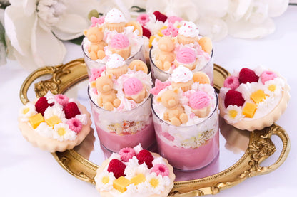 Pink Sugar Dessert Candle