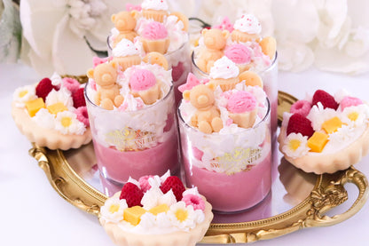 Pink Sugar Dessert Candle