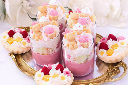 Pink Sugar Dessert Candle