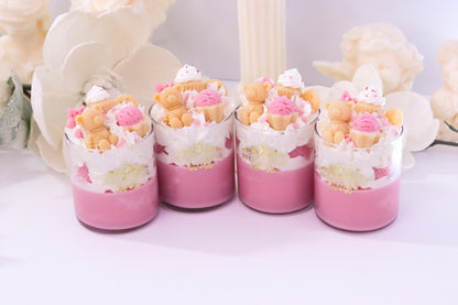 Pink Sugar Dessert Candle