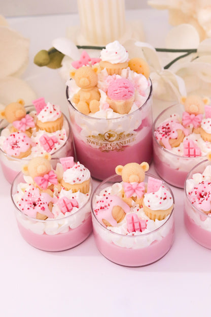 Mini Bear Dessert Candle