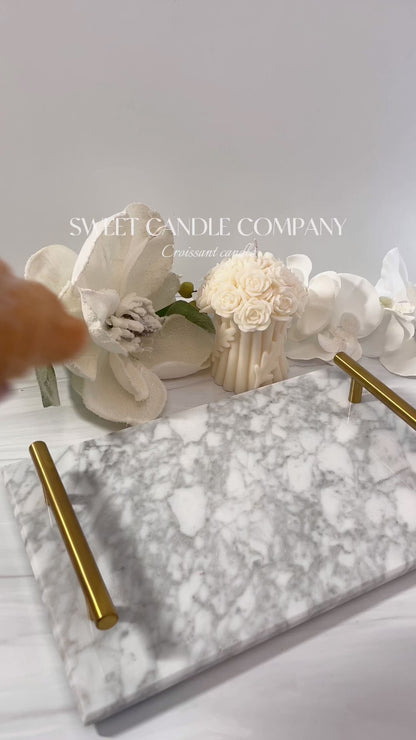 Croissant Pastry Candle set