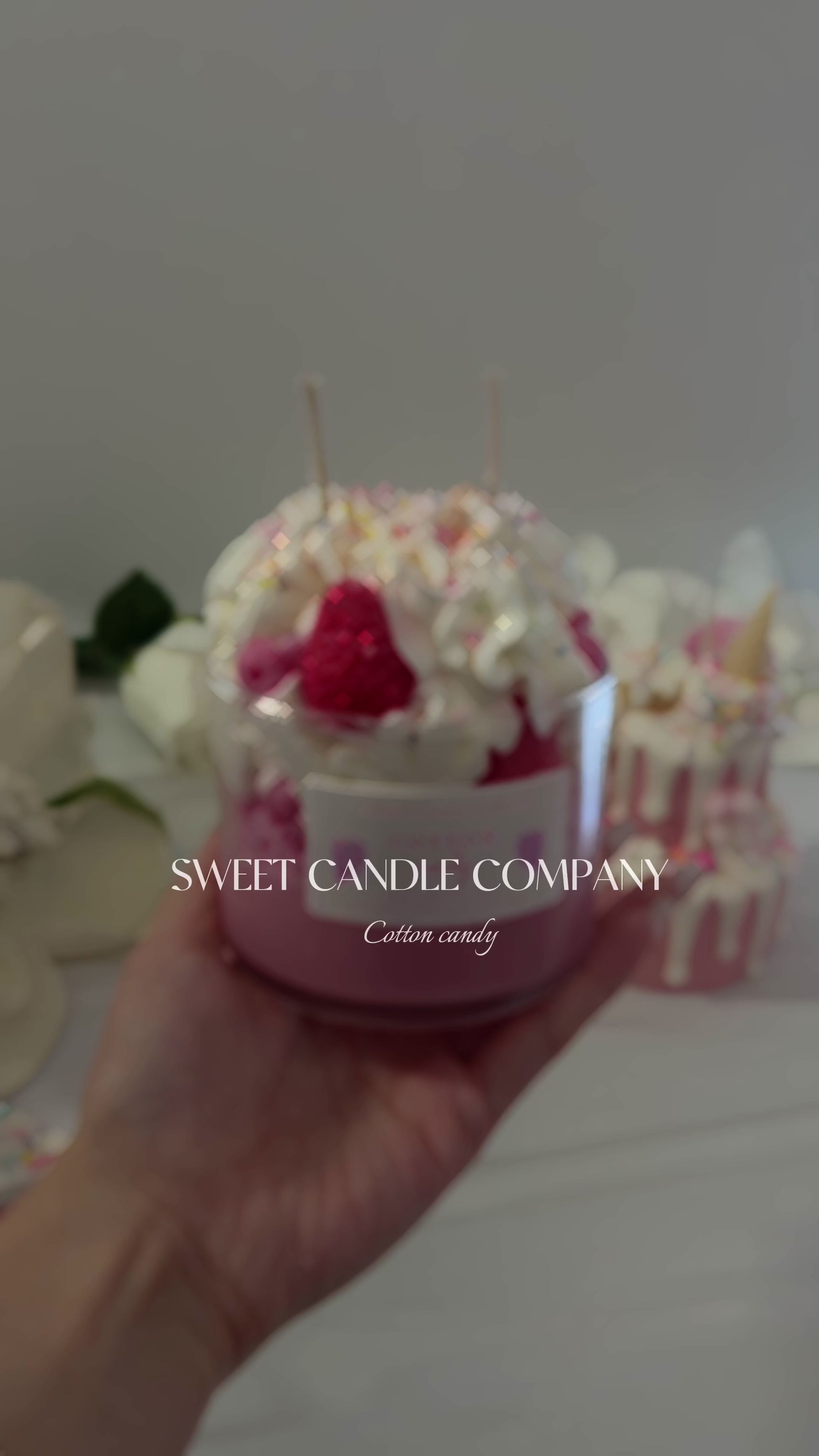 Cotton Candy Dessert Candle 4 oz
